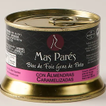 Bloc de foie gras de pato con almendras caramelizadas 130 gr